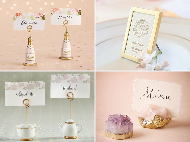 gold table name holders