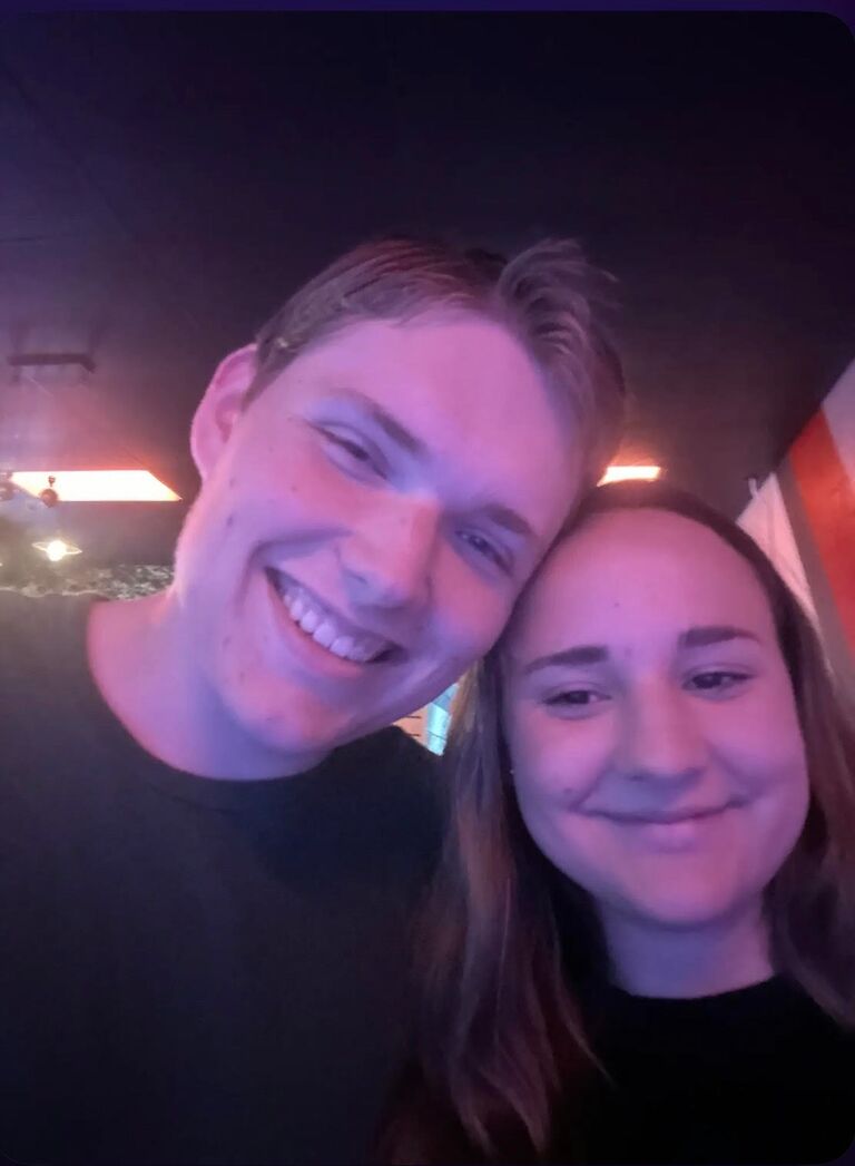 Our first date! We went bowling, out to dinner, and walked around Old Town Temecula