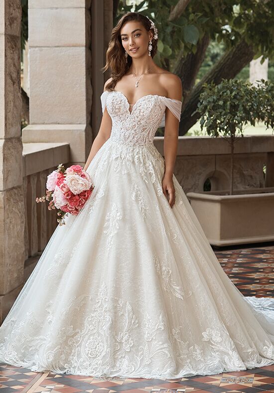 Sophia Tolli Y12245LB Amaya Lace-Up Back Detachable Strap Bridal Dress