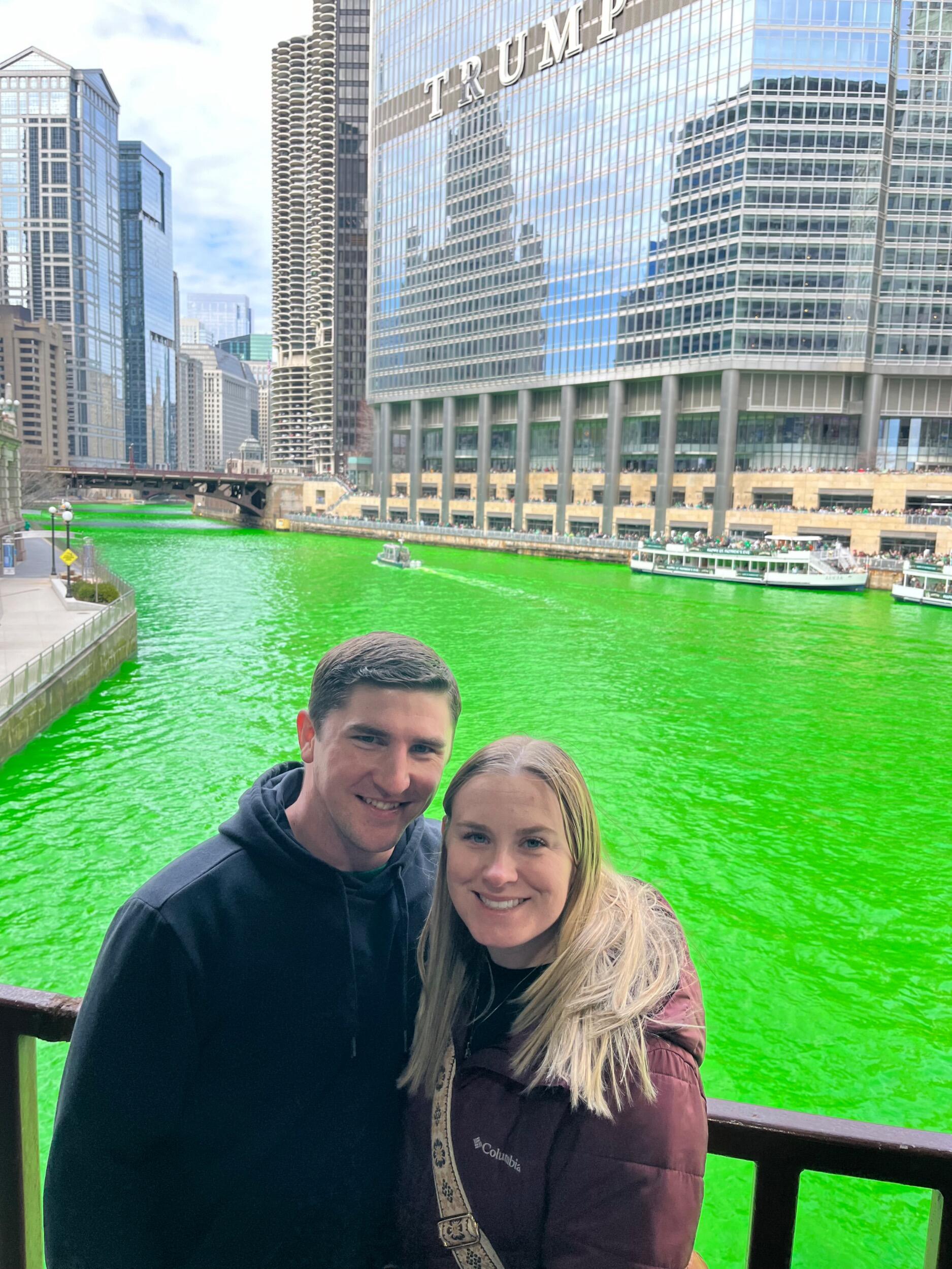 Our first adventure together, St. Patrick’s Day in Chicago, IL
