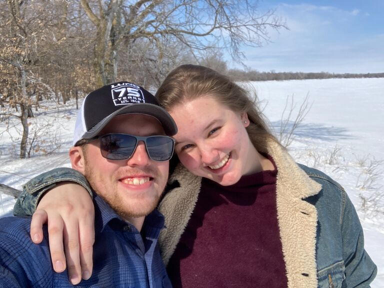 Emma's first time visiting Simon in Minnesota, where she experienced the freezing cold and walked on water.