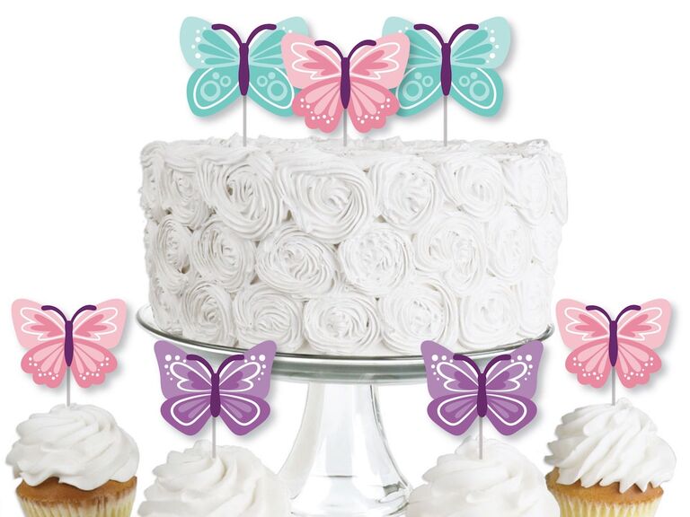 Beautiful Butterfly - Dessert Cupcake Toppers 