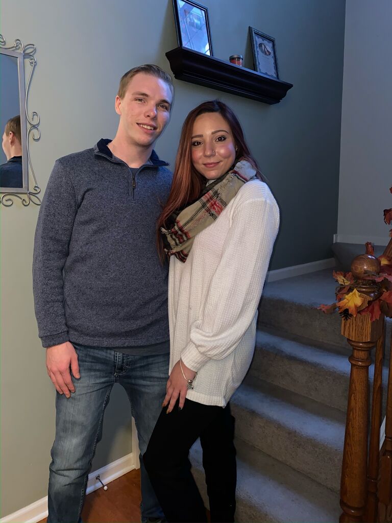 We celebrated our first of many holidays together.