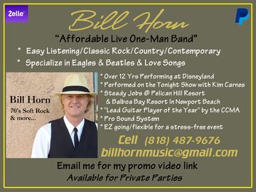 Bill Horn Music - One Man Band - Canyon Country, CA - Hero Main