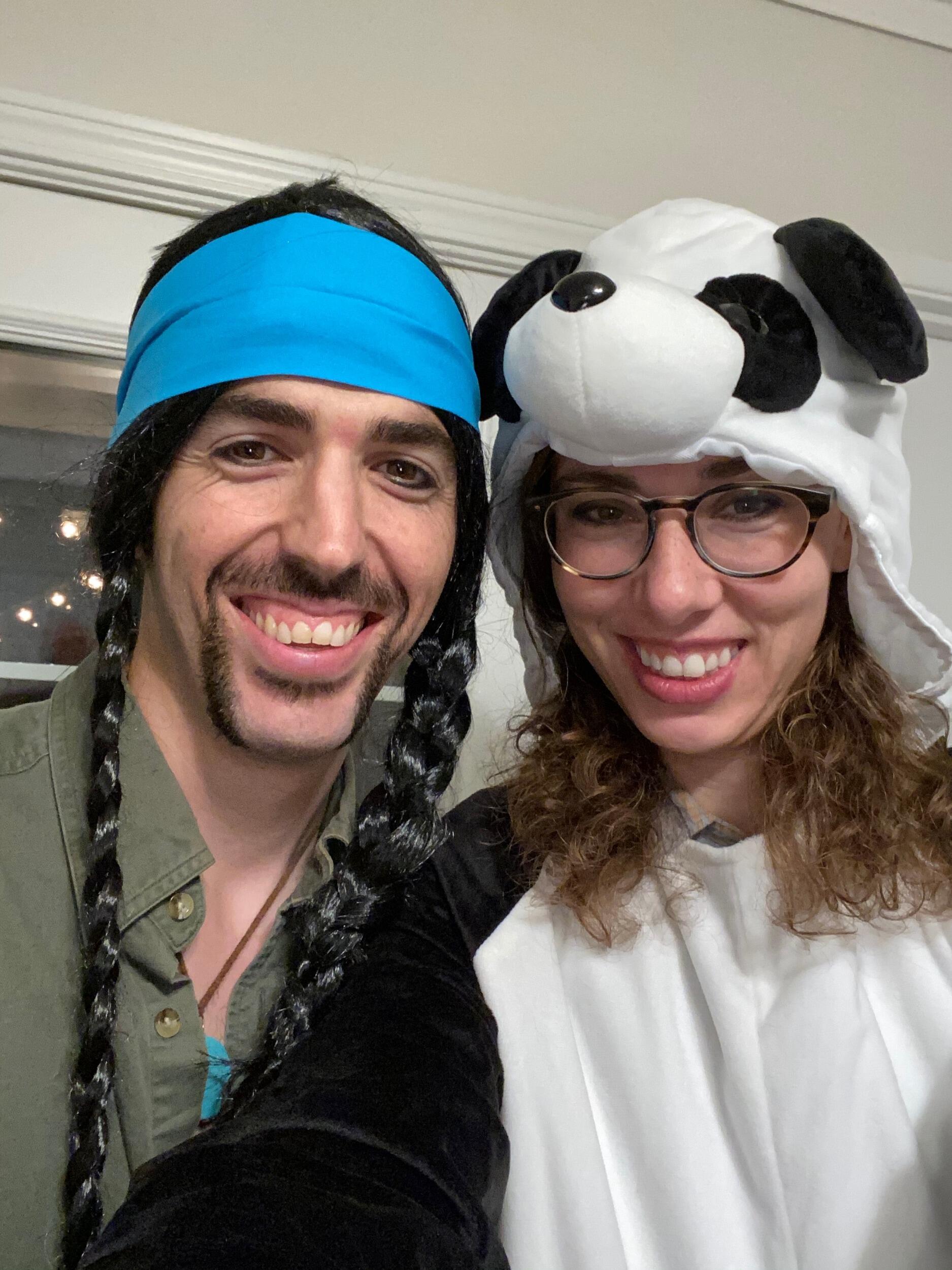 We got through lockdown this past year with lots of family meals with our Covid Pod thanks to chefs Brendan and Alyssa. For Halloween they made Spooky Ravs and we wore terrible costumes. 