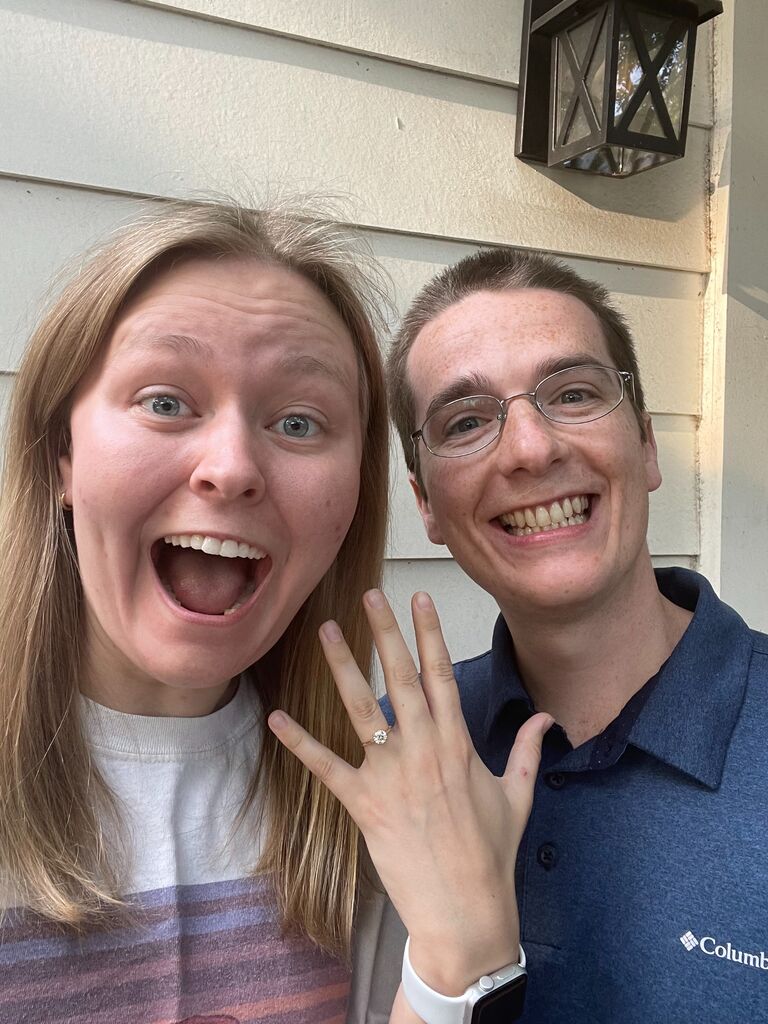 The moment Ethan surprised Caroline on their way to get bagels!
