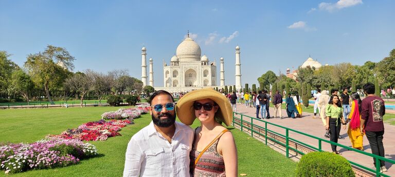 Visiting the Taj Mahal in India