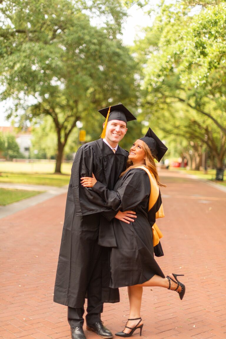 Gray graduated with his Bachelor's in Business Administration and Jordan graduated with her Master's in Professional Accountancy