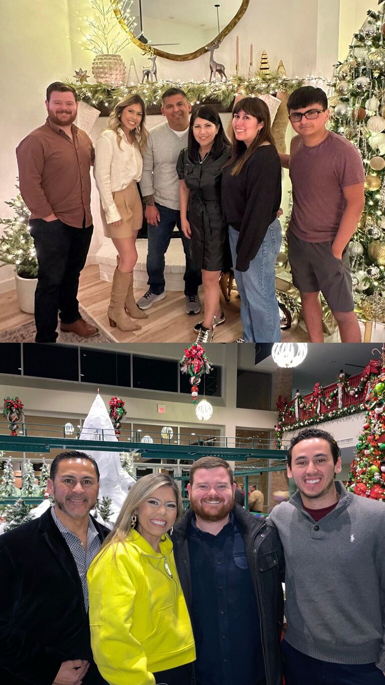 Christmas Eve service at Second Baptist and the annual Christmas Eve party at Carlos and Beth's house!