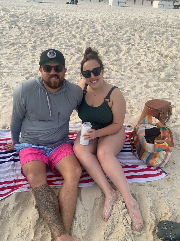First beach trip as a couple!