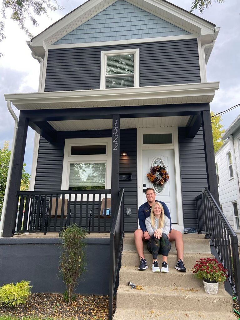 Moved into our first house together in Northside, Cincinnati.