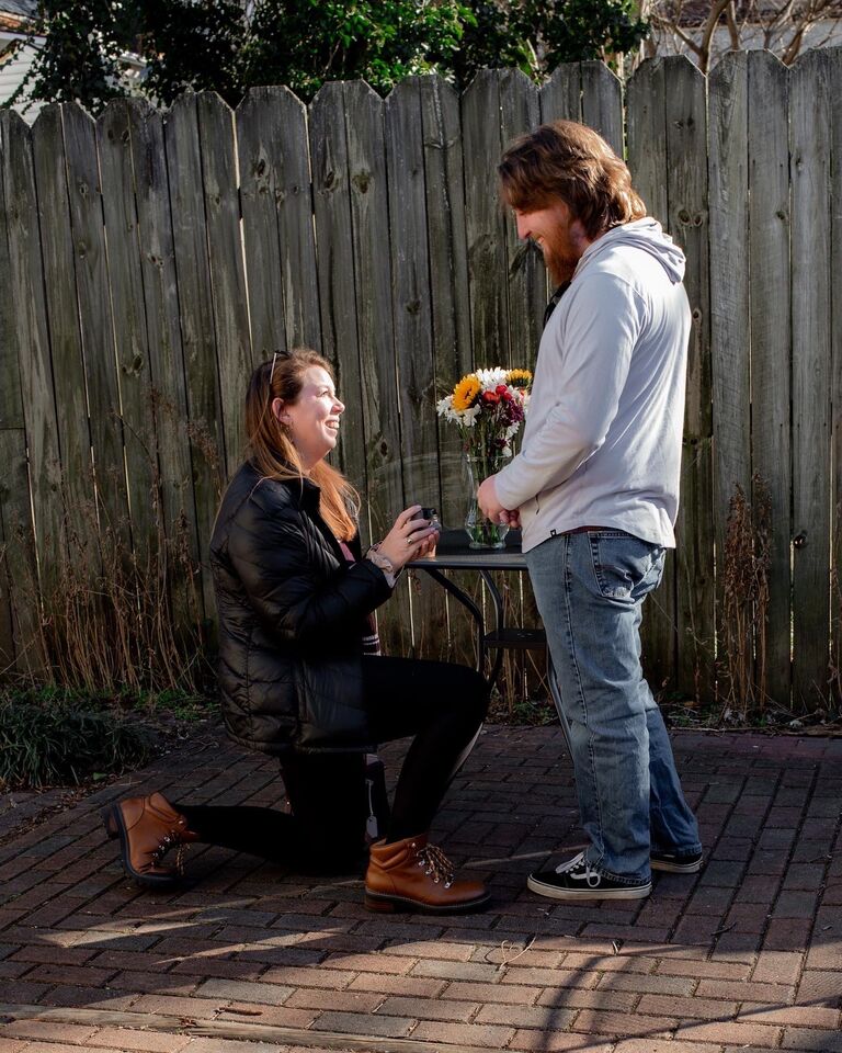 Kacie proposes at Agora!