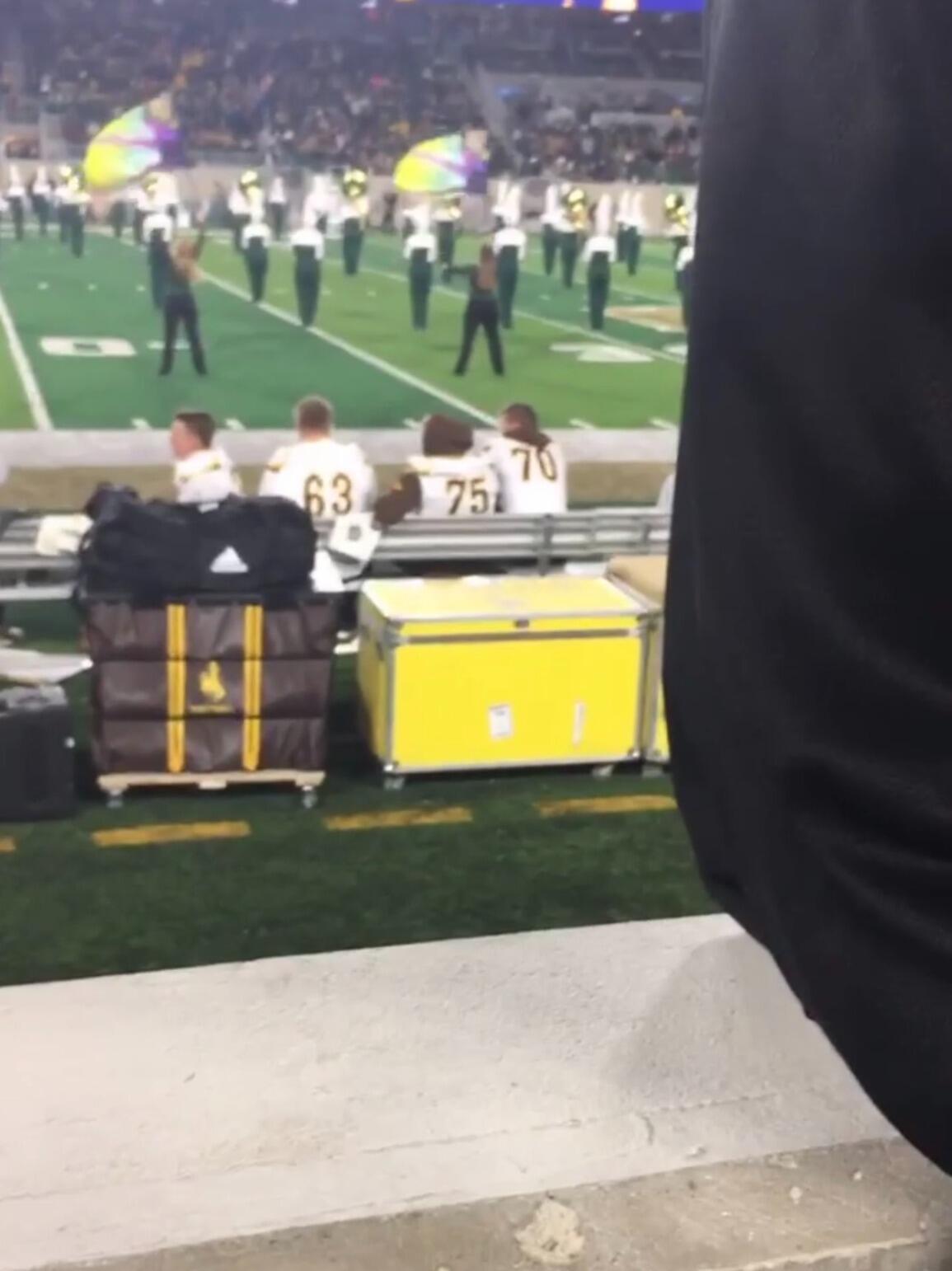During the Border War, the largest rivalry game between Colorado State University and the University of Wyoming, Frank asked Caitlin for her number while he was on the sidelines and she was in the CSU student section. They ended up waiting three years before talking to each other!