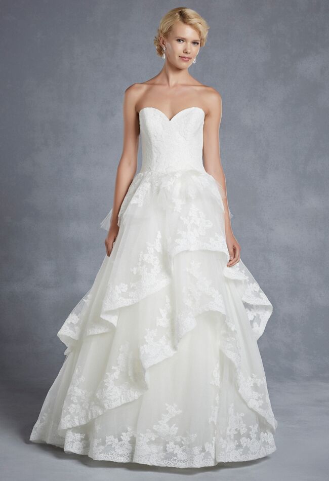 Enzoani Blue Wedding Dresses Fall 2015: Bridal Fashion Week Photos