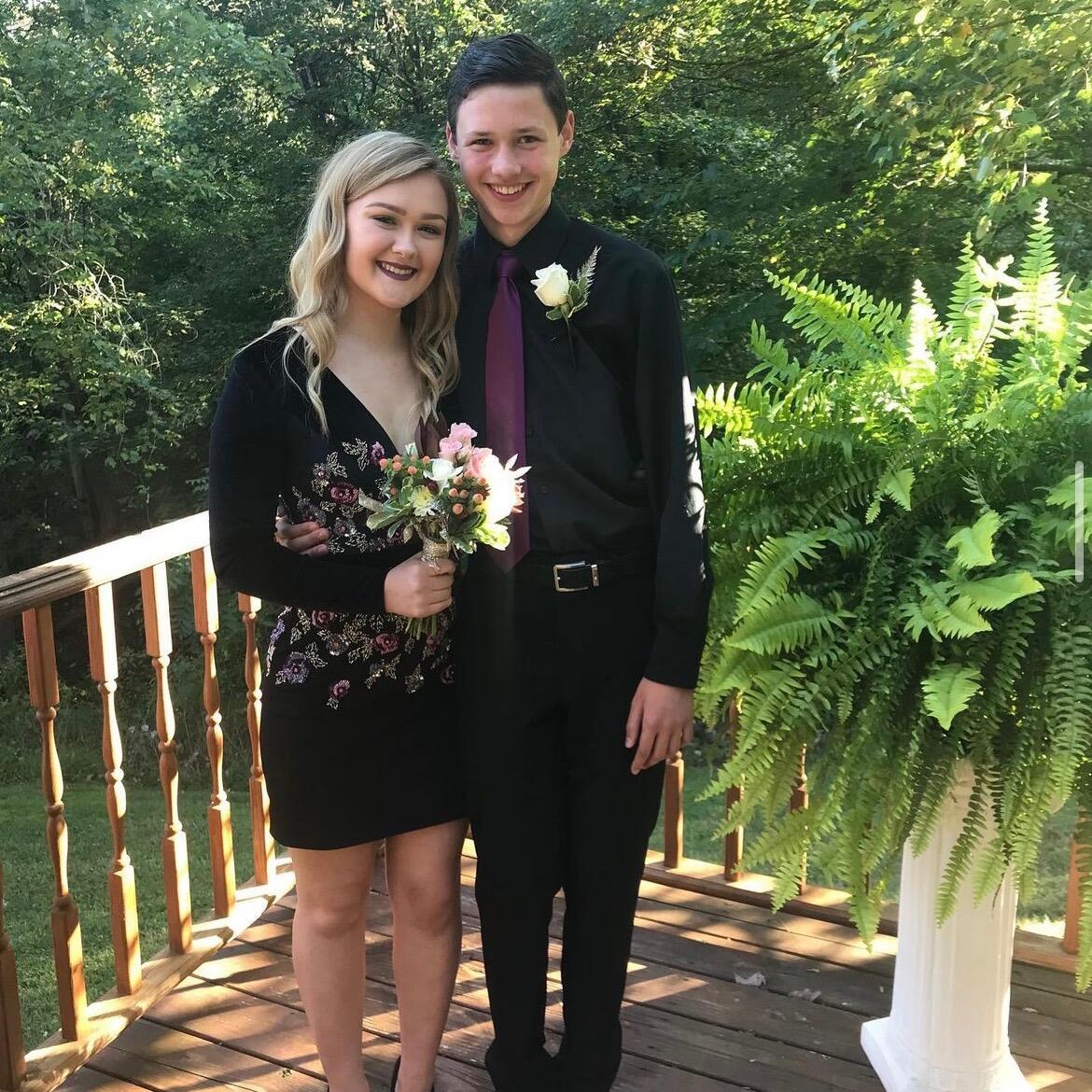 Our first school dance together 