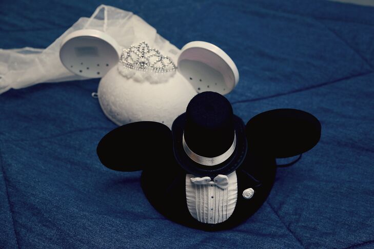 Bride And Groom Mickey Mouse Hats