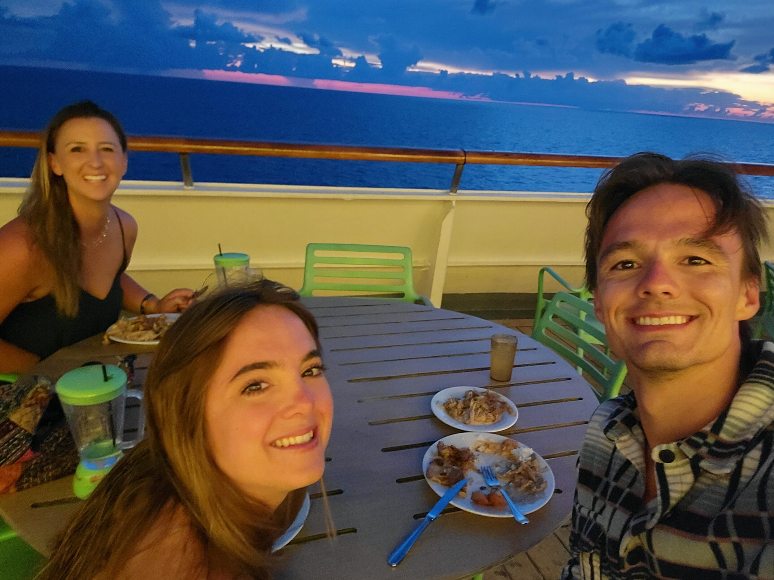 Dani's first cruise. 