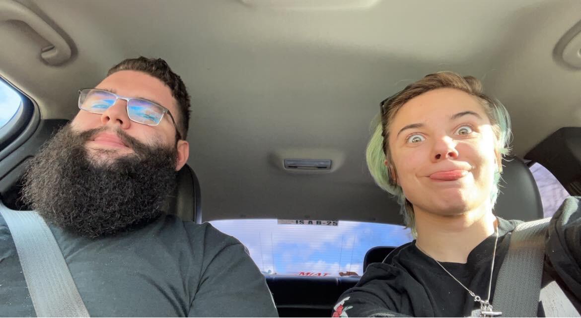 Heading back from a wedding in Wisconsin. It sure was cold, but they had quite the adventure driving the poor Malibu through such a harsh winter.