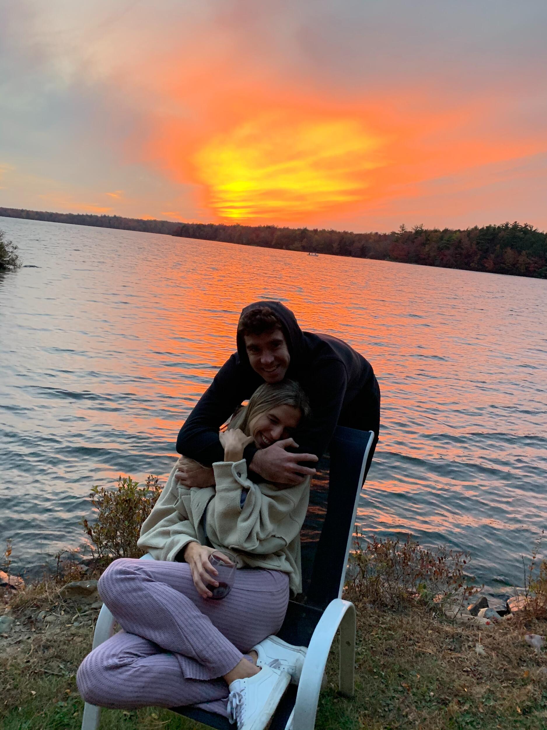 Our first trip together to the Poconos with Mike and MK