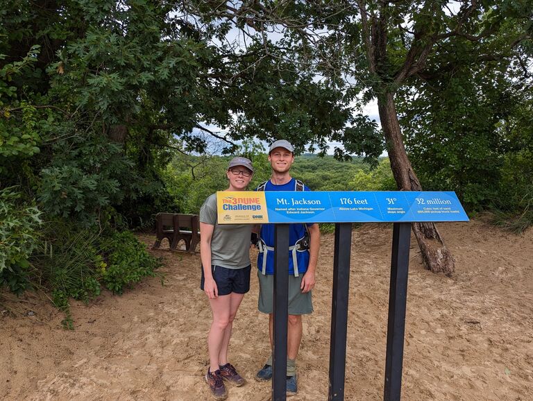 Indiana Dunes National Park...Sand dunes and Lake Michigan. Naturally we had to complete the 3 Dune Challenge.