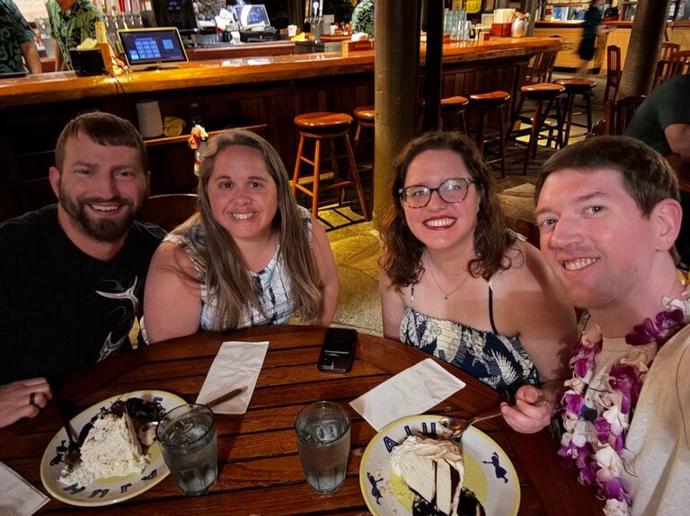 Dinner with friends on Kauai