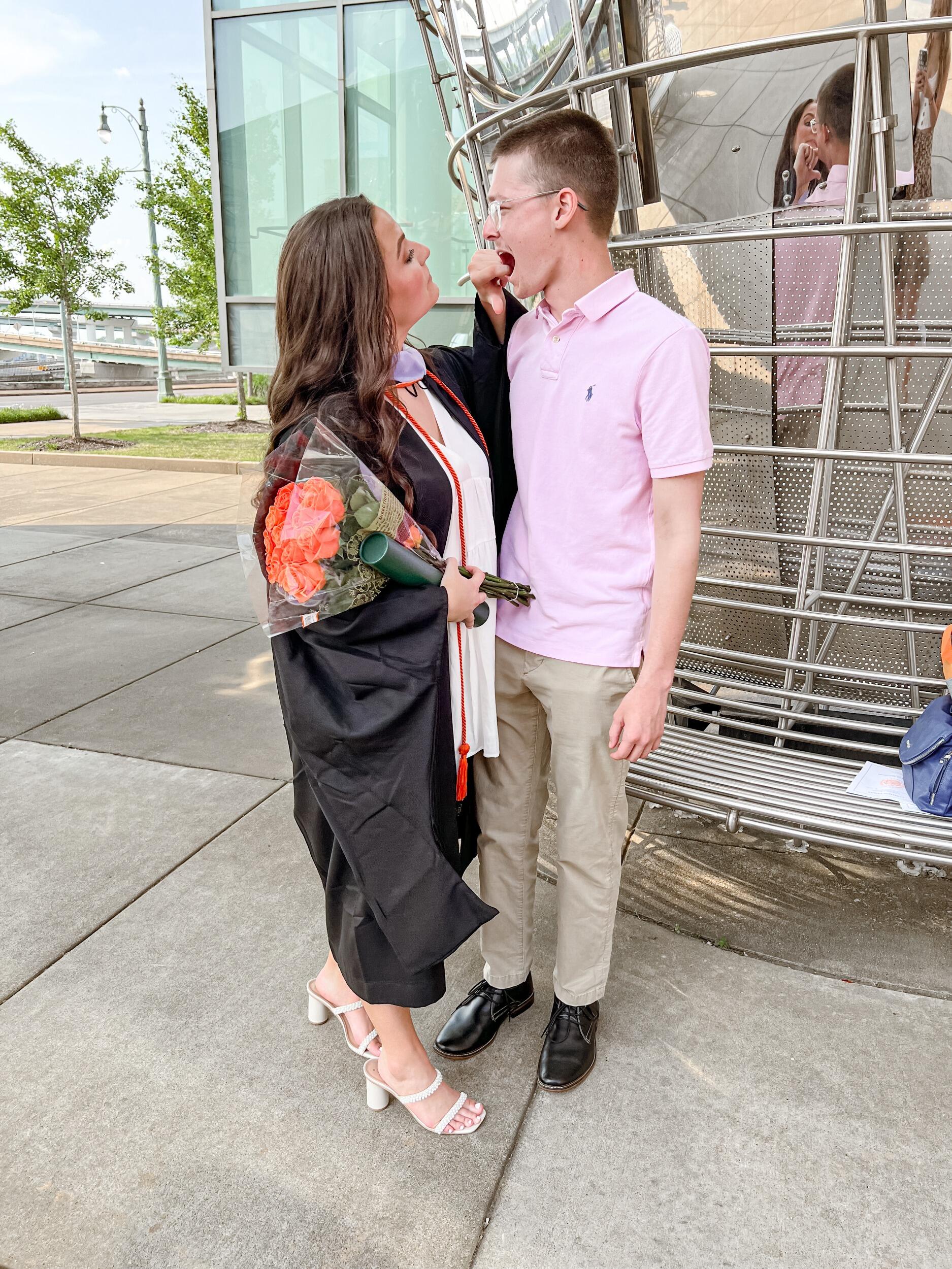 Audrey's graduation from dental hygiene school! Open wide - haha!