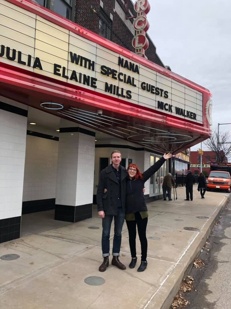 One of Julia's most proud moments. At the Circle Cinema in Tulsa.