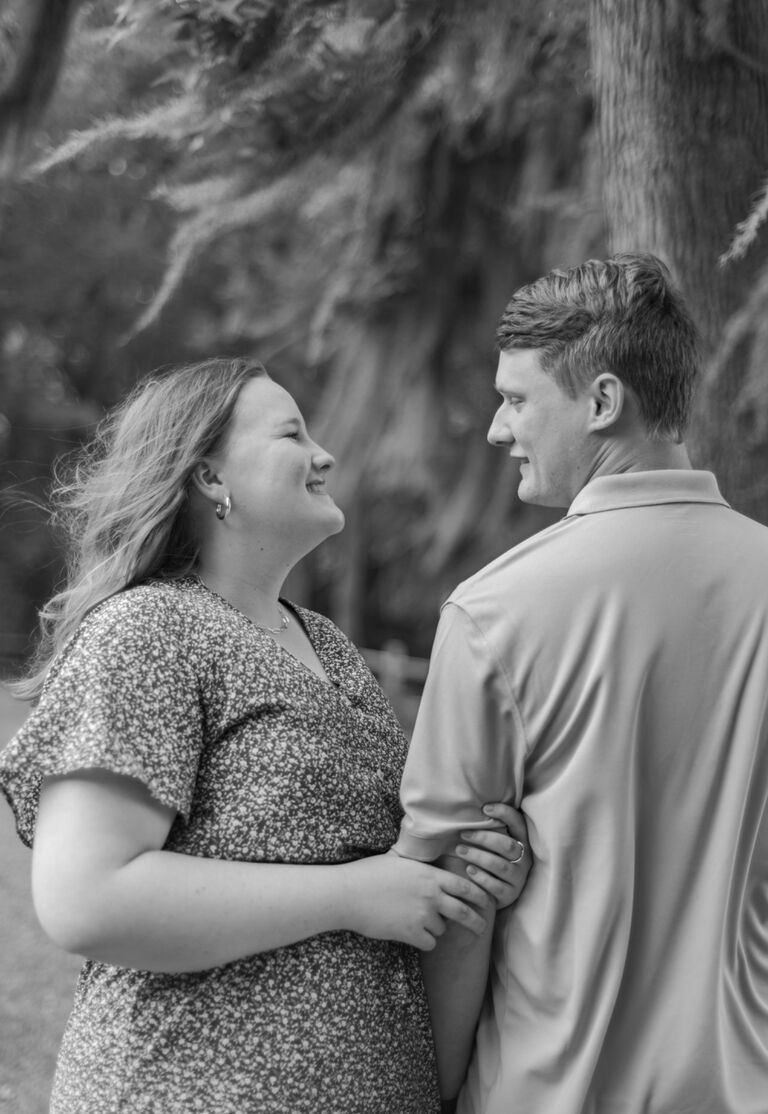 Our first (of many) professional photos done and just look how happy we are!