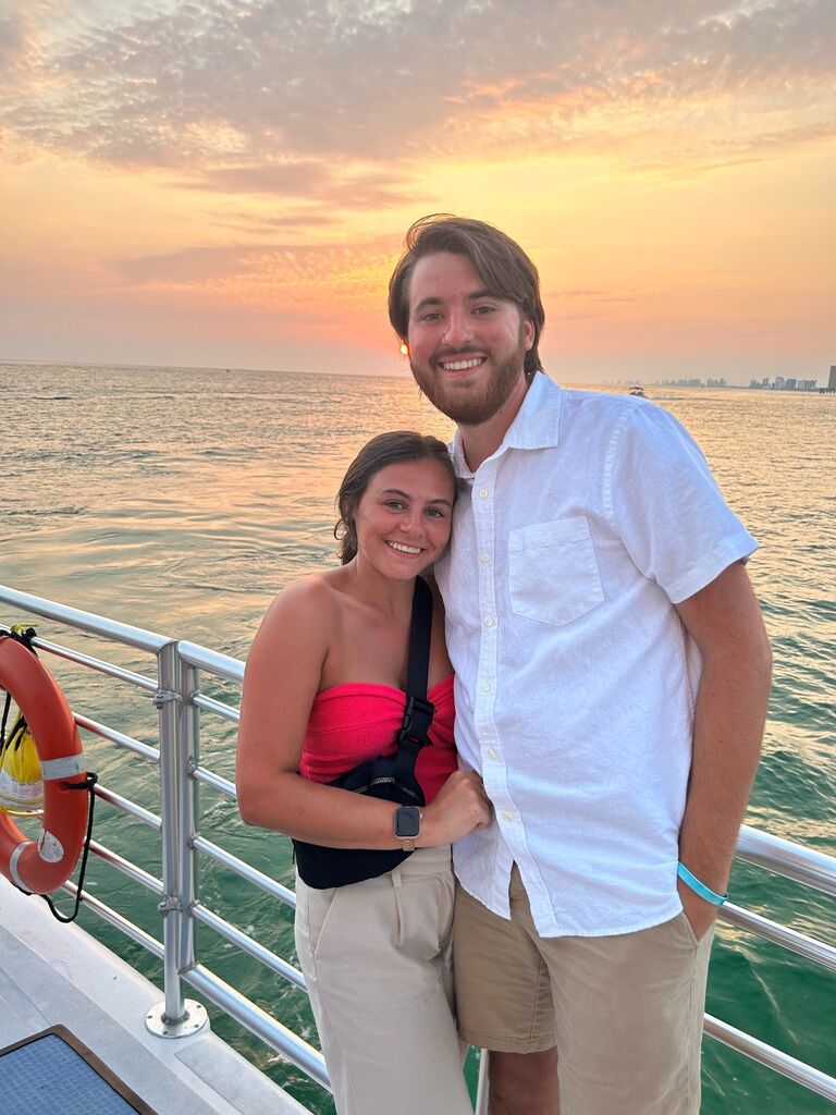 Hayden took me on a sunset boat cruise for my 23rd birthday during a family trip to Panama City Beach, FL!