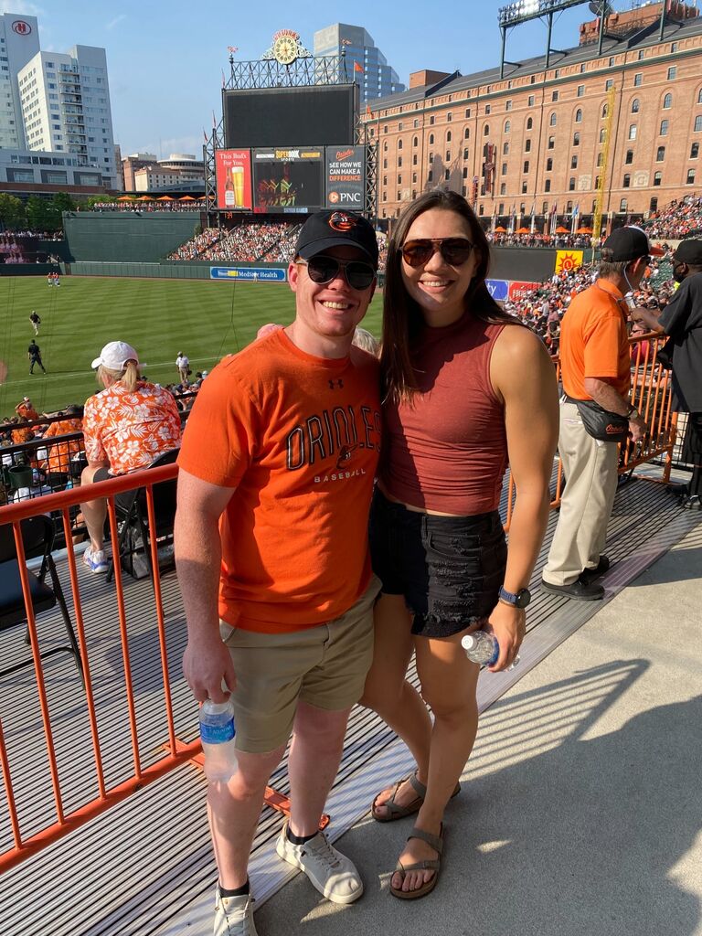 Bianca's first Orioles game