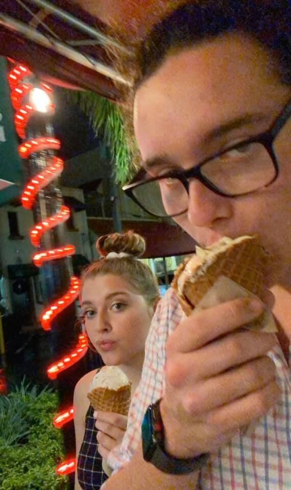 Celebrating Seth's 20th birthday in Florida
