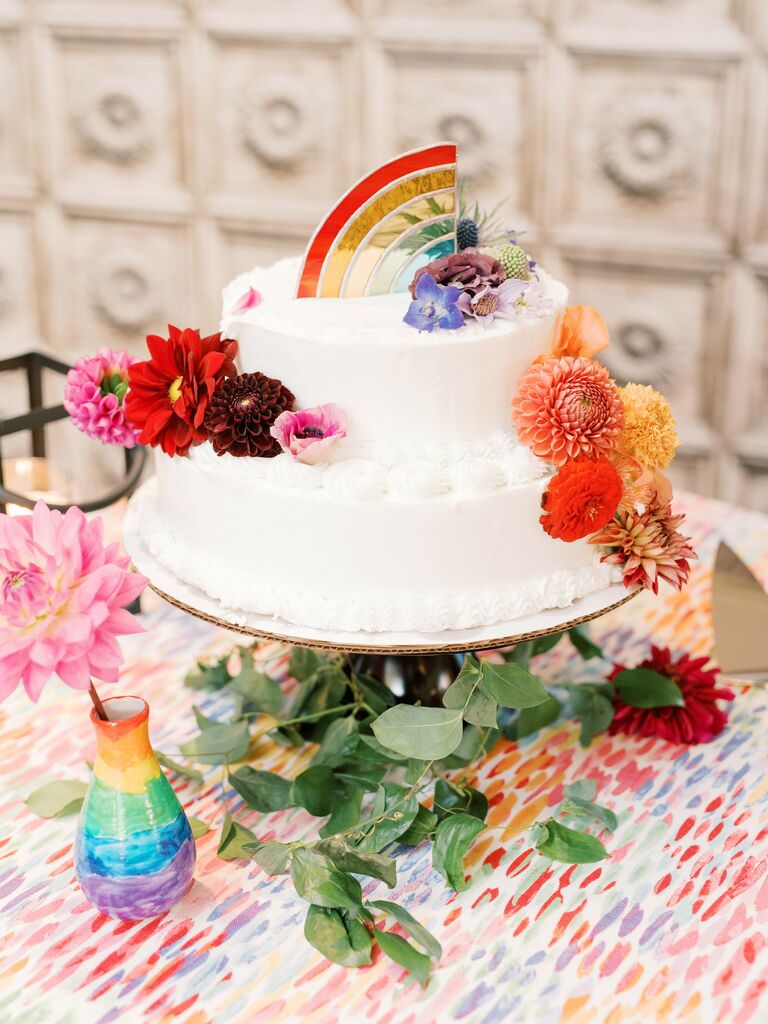 Vintage 1997 New Barbie Birthday Cake Topper Decoration Rainbow Dress  **Read**