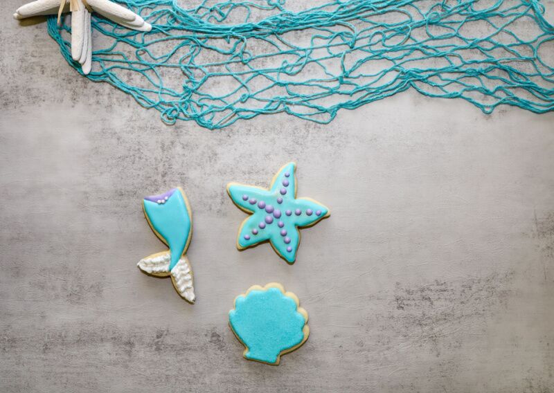 Mermaid cookies - mermaid party ideas