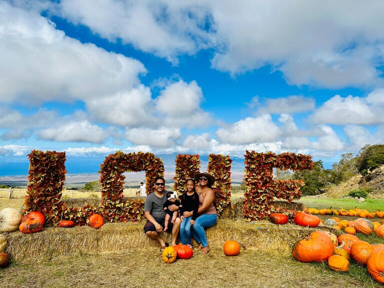 Kula Country Farms annual pumpkin patch picture. It was so cute this time around.