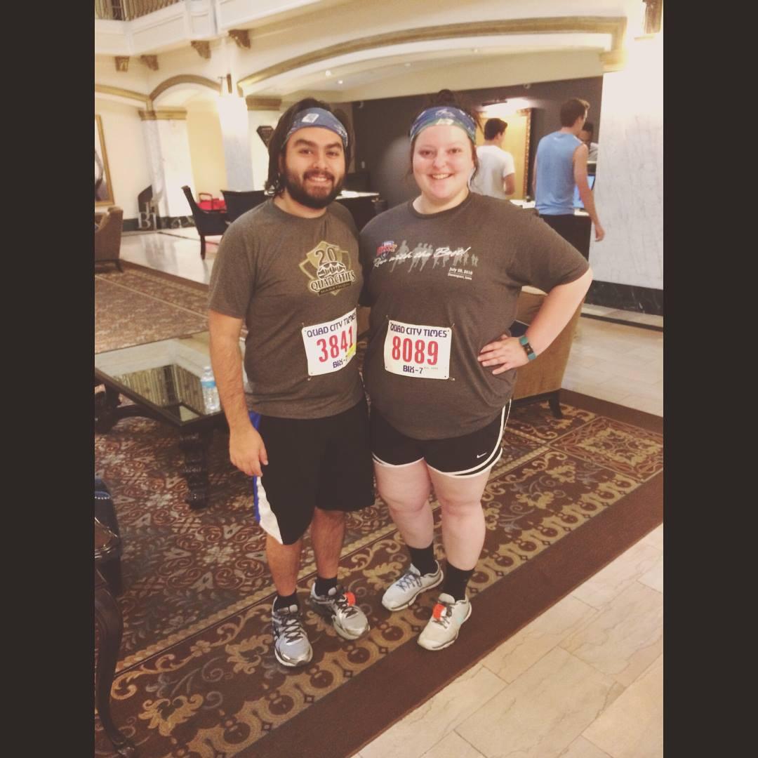 Savannah participated in her first Bix 7 race with Colin in his hometown of Davenport. It was a hot, long race, but they crossed the finish line together! Savannah got to meet Colin's mom, Pam, and some other family members over the weekend.