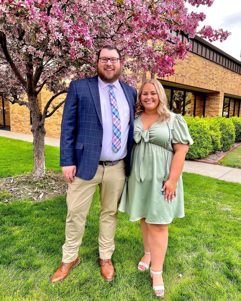 We celebrated Katie graduating from nursing school. 