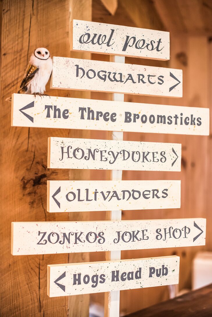 Harry Potter Themed Directional Sign