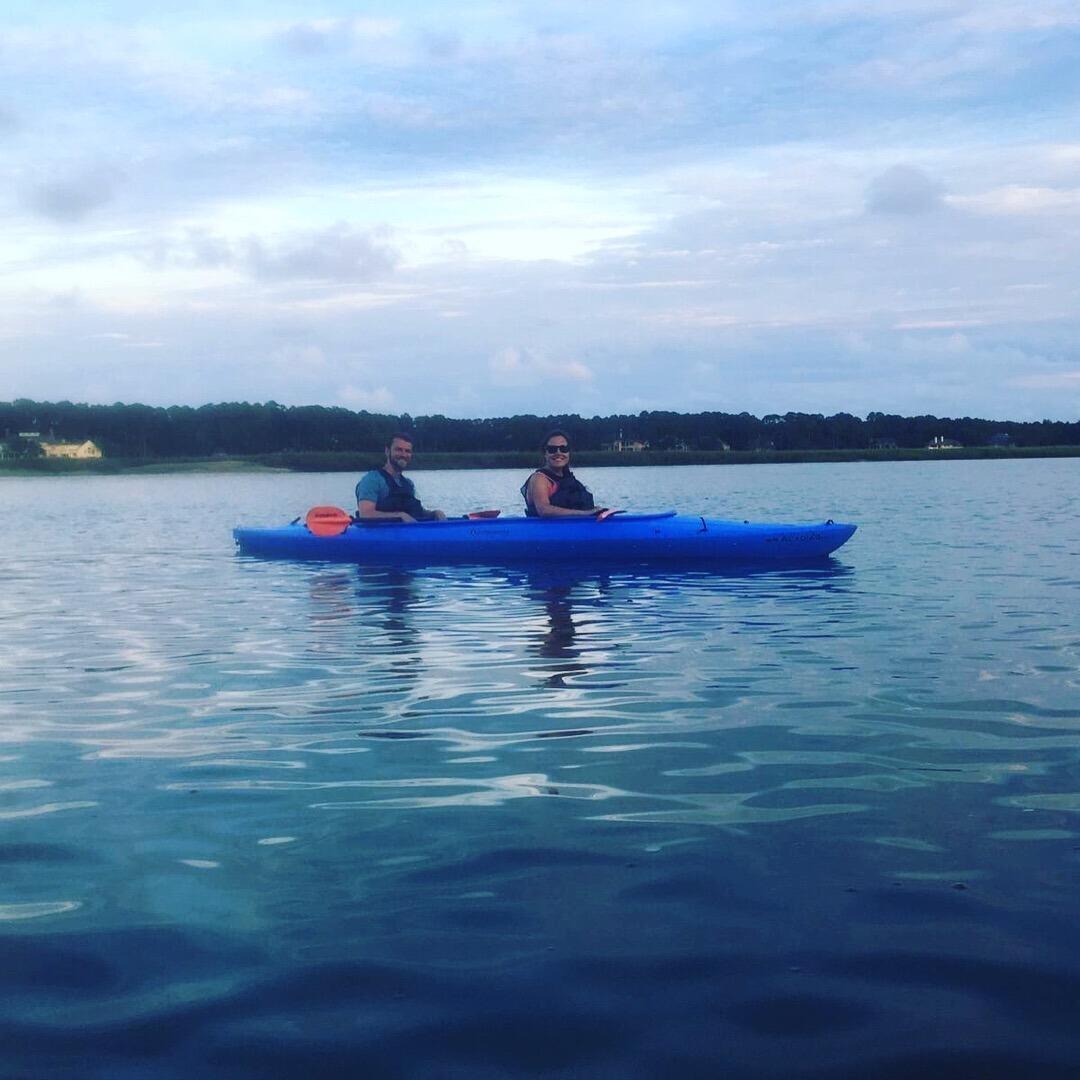 Kayaking and looking for dolphins - Hilton Head Island, SC