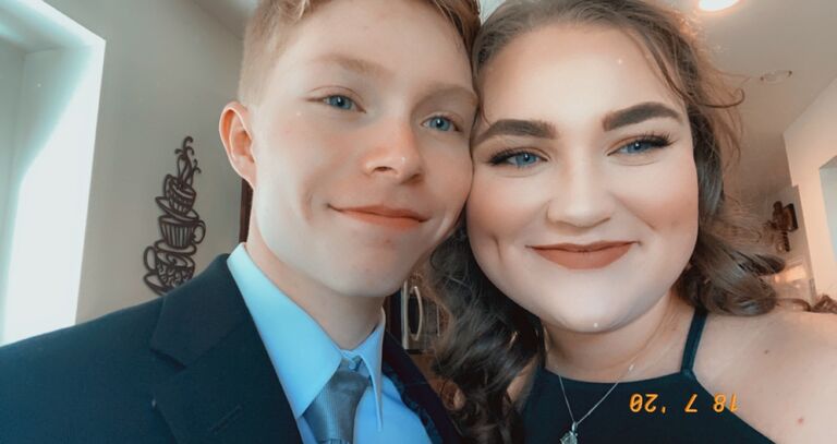 Our "At Home" Senior Prom that our parents threw us. 