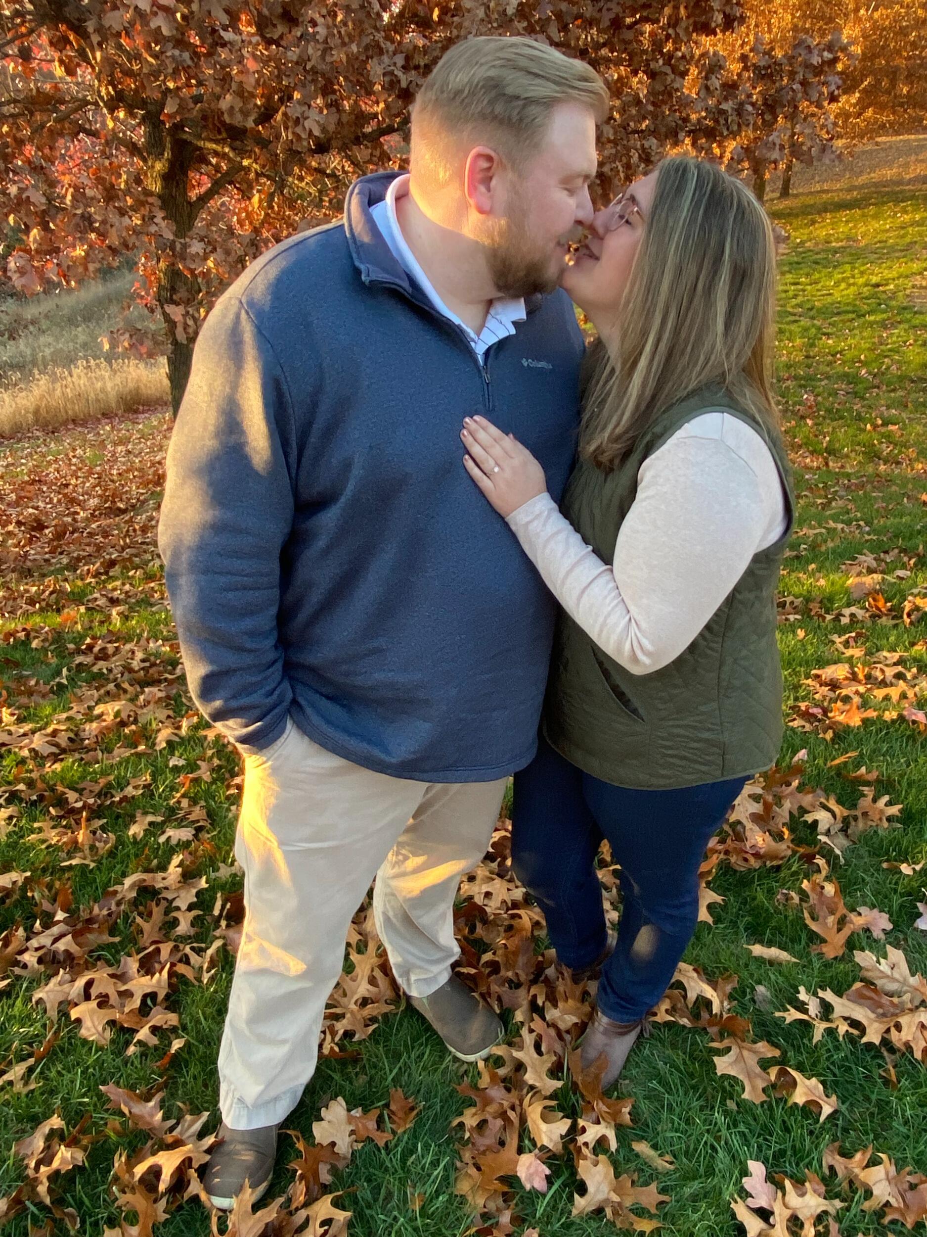 Engaged! Nate proposed on the property we will say our vows and where we will build our forever home.
(He had the ring for 3 months before popping the question!)