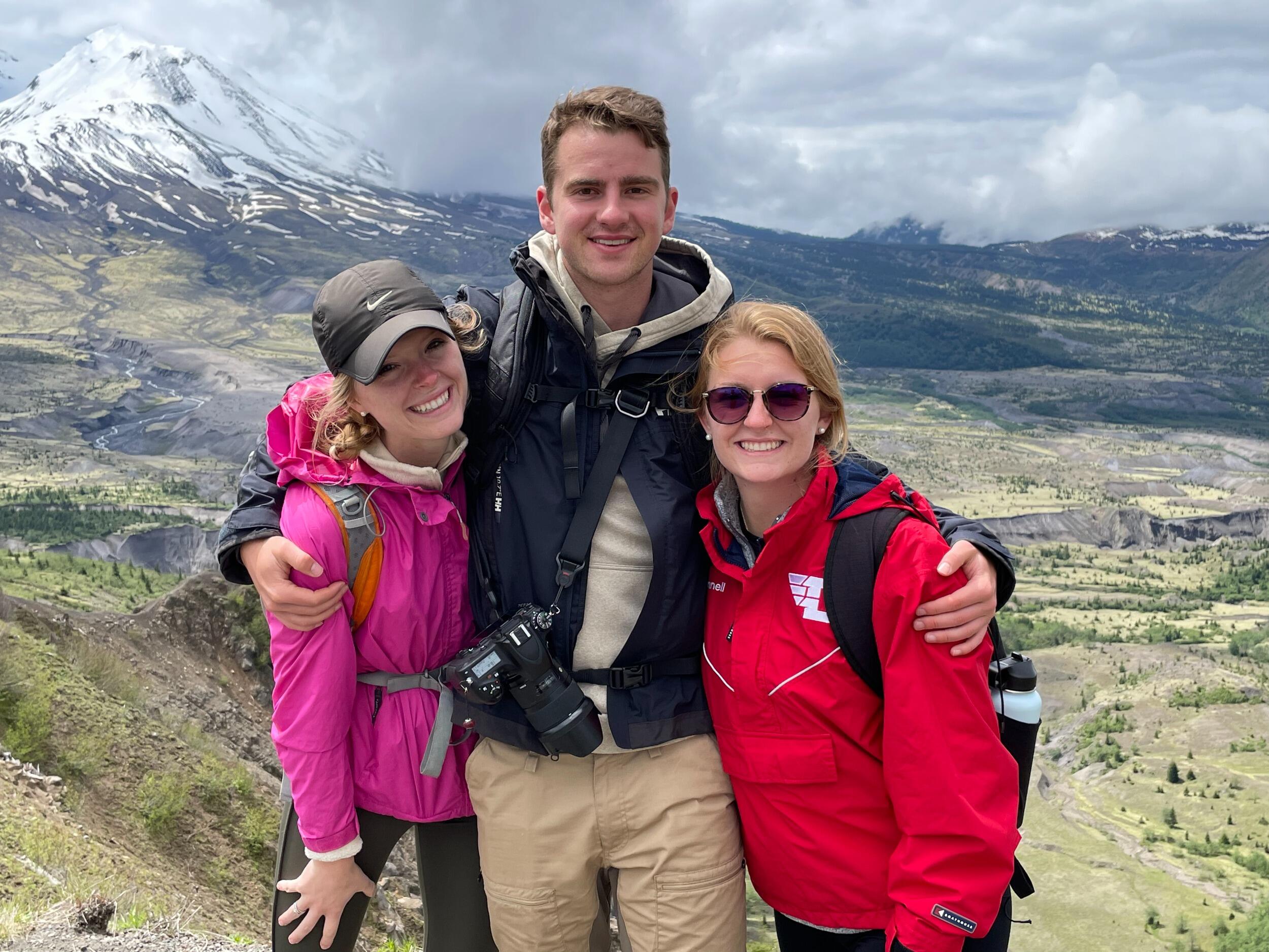 First McDonnell family vacation with David hiking in the Pacific Northwest.