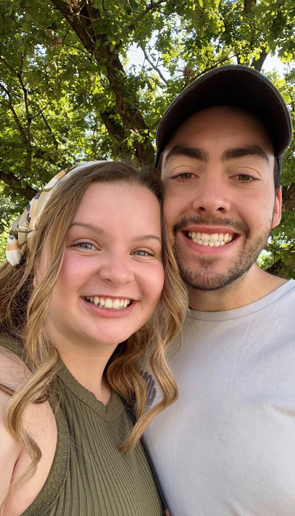B helping Emma find her classes at Missouri State University before the fall semester starts