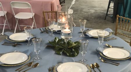 Rent our Silver Mermaid Sequins - Fabulous Events - Table Linen