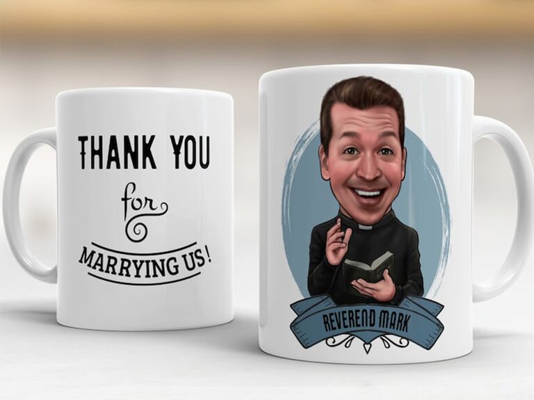 Thank You Pastor - Thank You Wedding Pastor Gift, Custom Wedding Pastor  Gift, Custom Wedding Mug, Wedding Officiant Gift, Custom Wedding Mug 