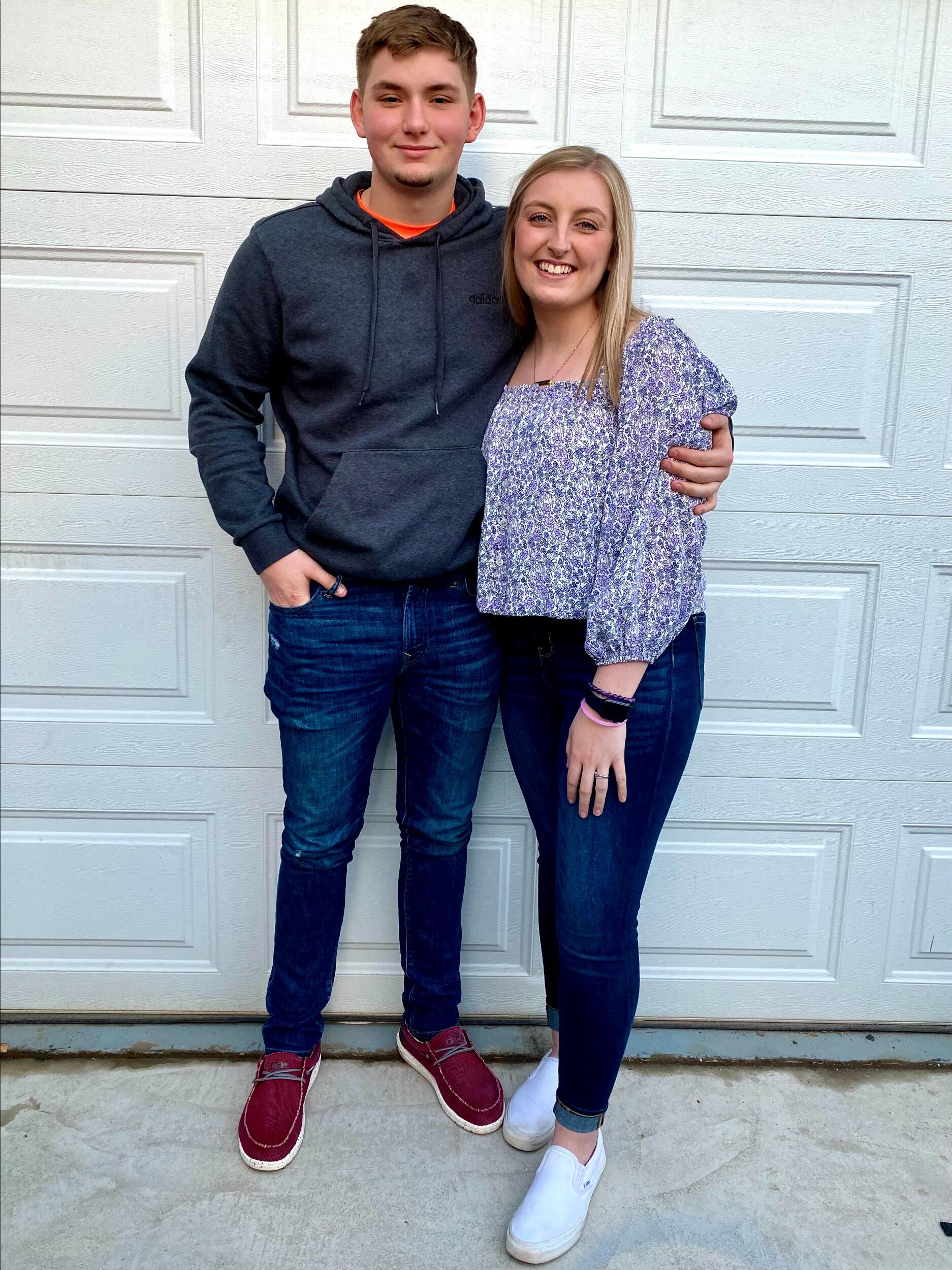 We spent a lot of time traveling to see each other! We finally took a trip to Montana together!