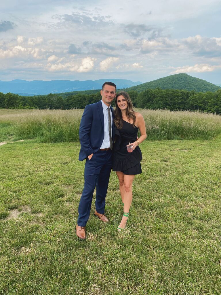 So many weddings together throughout the years! This was at our friends Zach and Lindsay's wedding where (my) Zach totally tricked me by saying let's wait until I'm settled in PA school before we think about engagement and future timeline. Little did I know, he had the proposal planned for the next month!📍Banner Elk, NC