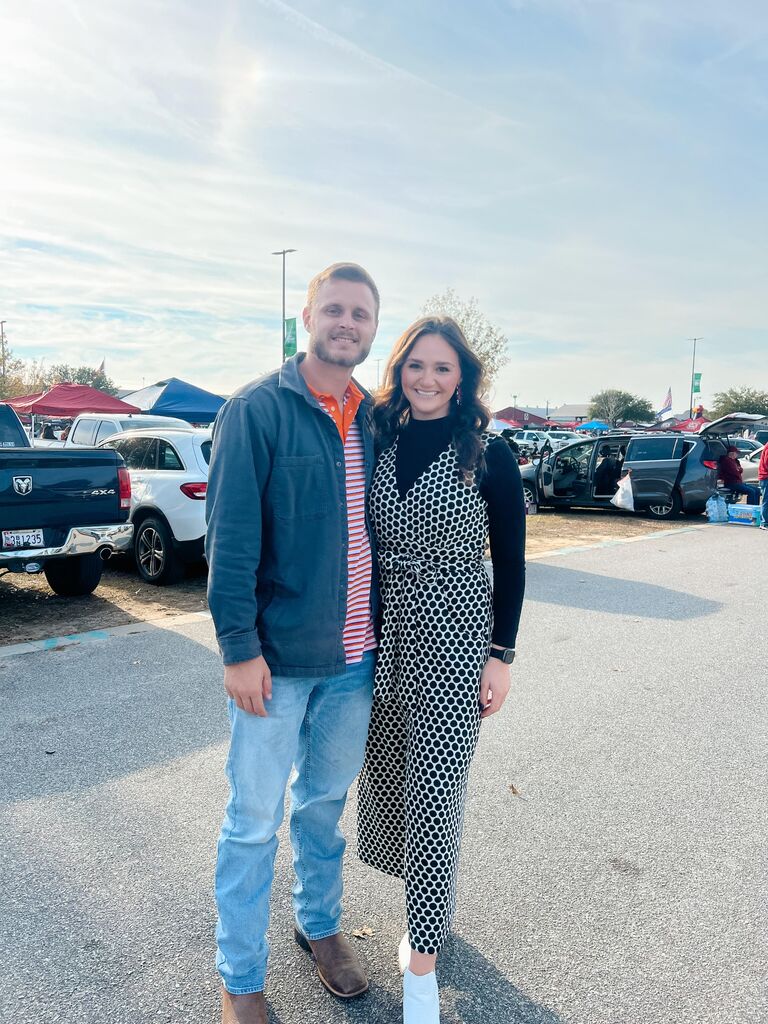 Our first Carolina-Clemson game! House divided, we are currently 1-1 and have been to both games! 