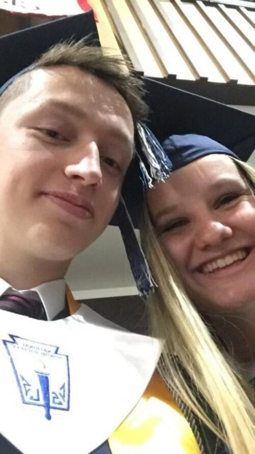 Funny story, Ivan had only one selfie on his phone from graduation and it was of us! It's amazing looking back on these little signs and see where we are now! God had this in His plans all along.