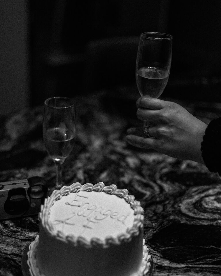 We're engaged! Thank you to Calli, Eden and Shawna for helping Frankie arrange the perfect proposal.