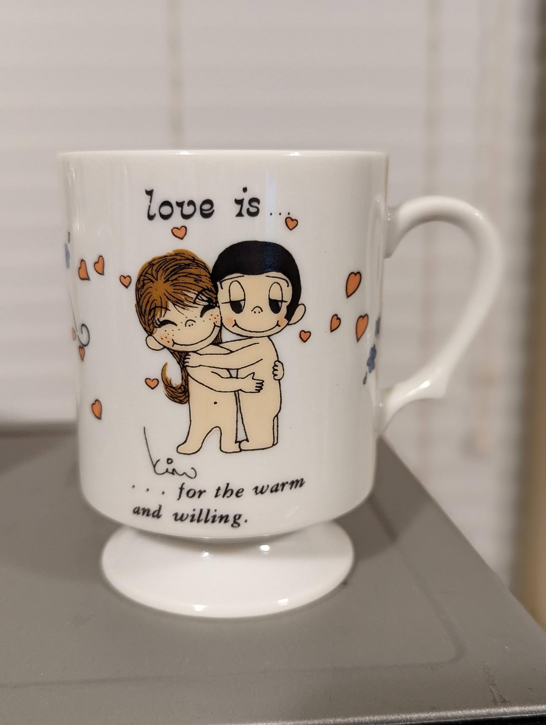 This cup was bought from a thrift store and it has a lot of meaning to Thu and Cuong. Love is for the warm and willing!